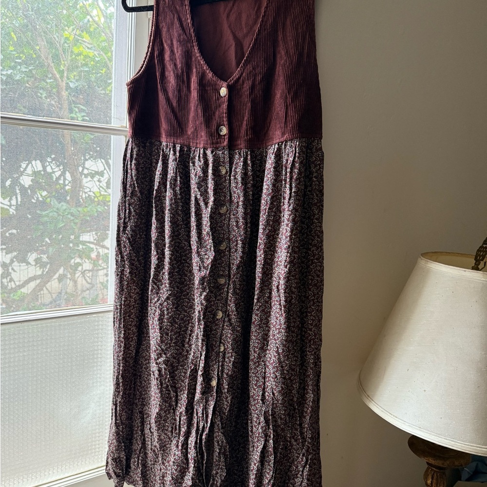 Vintage Button Down Maxi Dress